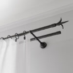 metal curtain rods types of design