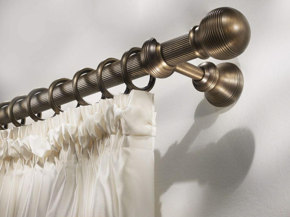 metal curtain rod photo