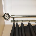 metal curtain rod for photo design