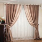 fashionable curtains with pick-up