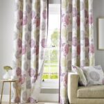 fashionable curtains with circles