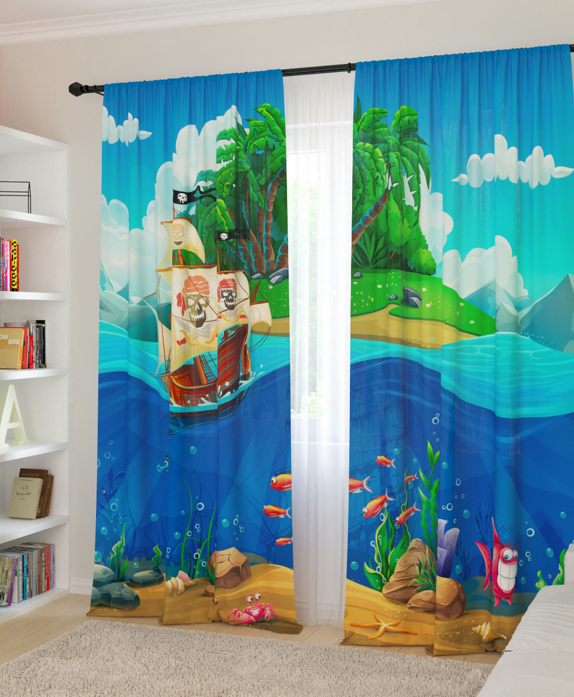 3d curtains in the nursery