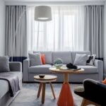 trendy curtains gray minimalism