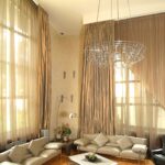 fashion curtains beige large