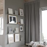 rideaux de mode gris droits