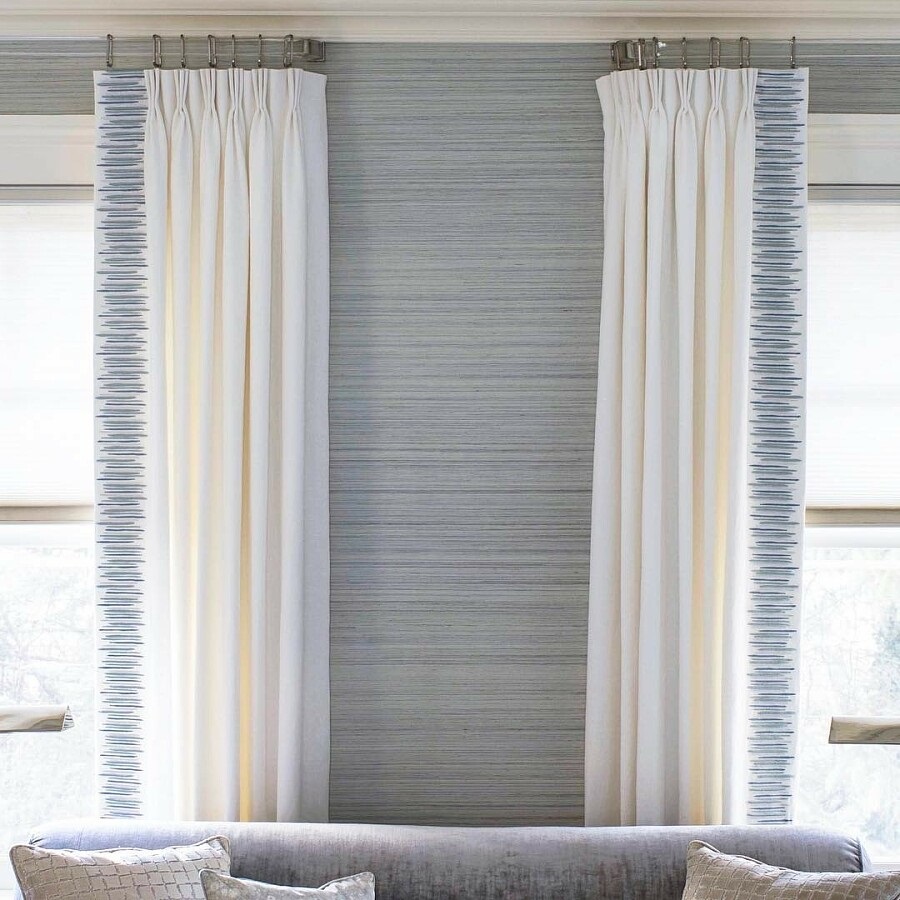 straight lines of curtains