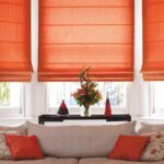 fashion curtains roman orange online