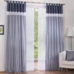 fashionable curtains blue