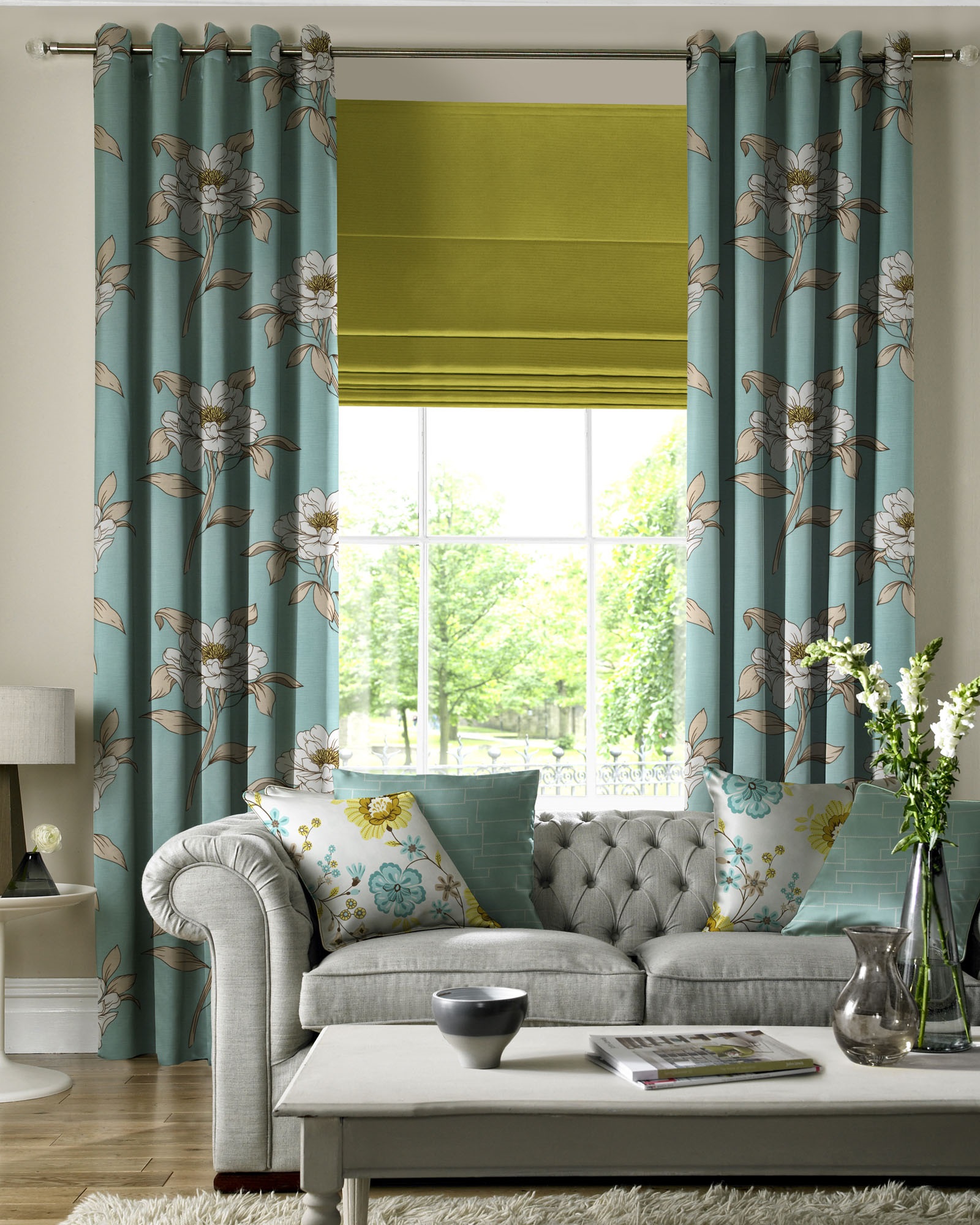 curtains neo-mint