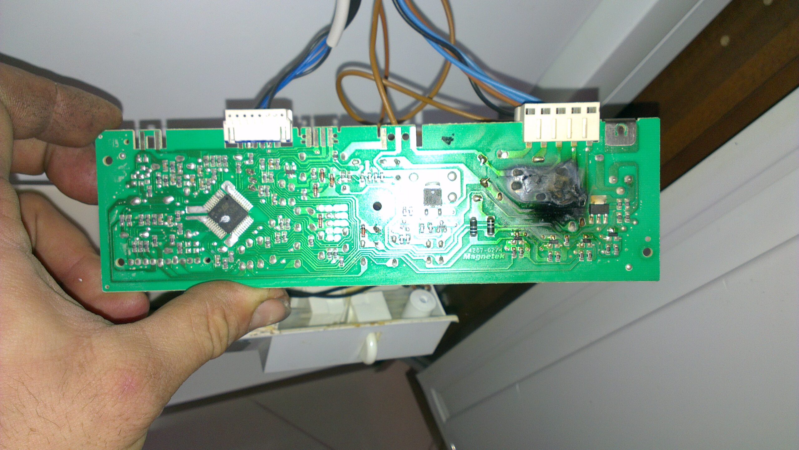 diagnostics of the washing machine module