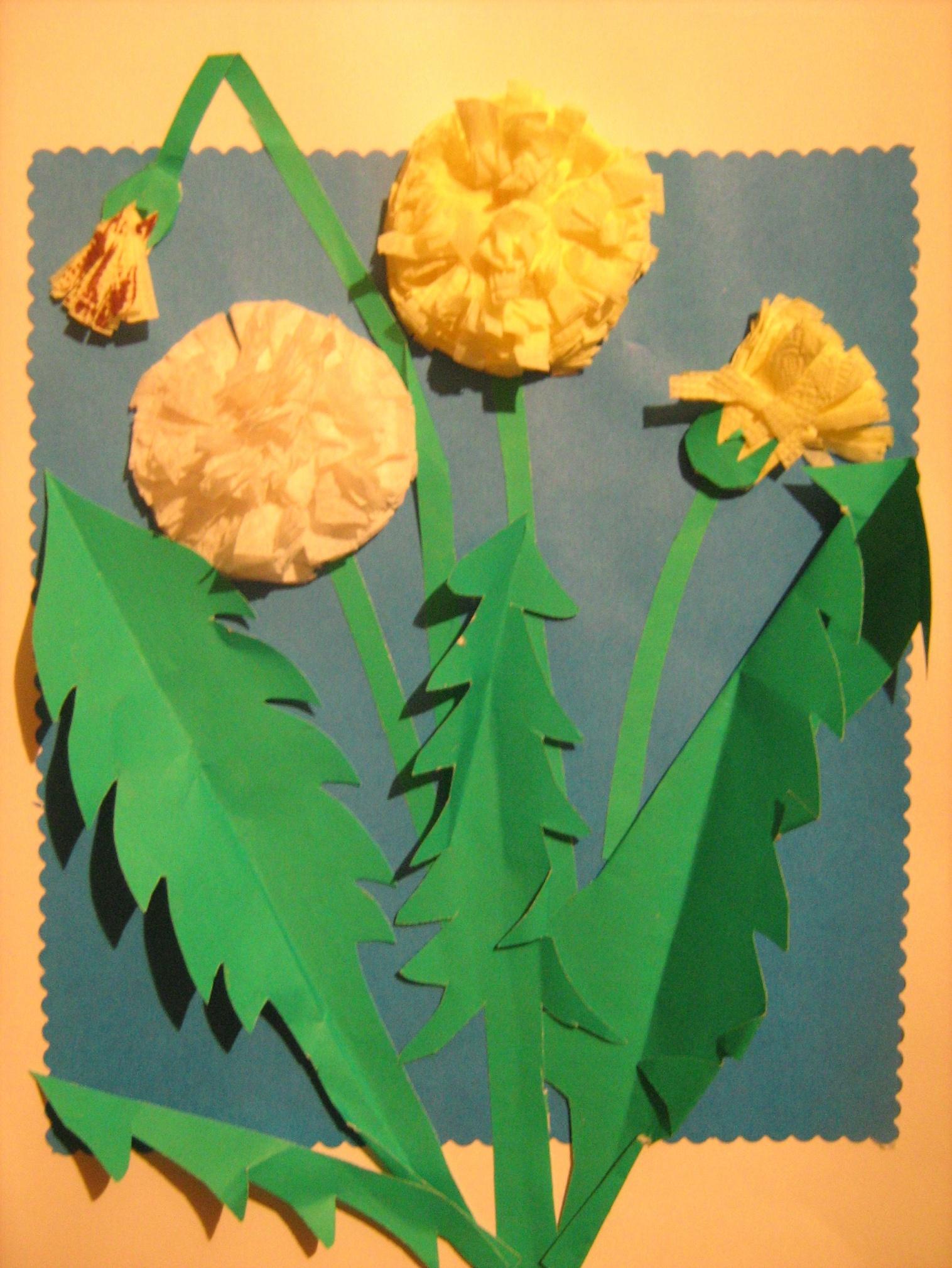 baby dandelion applique