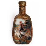 bottle hunter with a dog