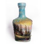 bottle with a house