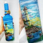 bottle with a lighthouse