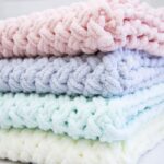 plaid plush yarn decor photo