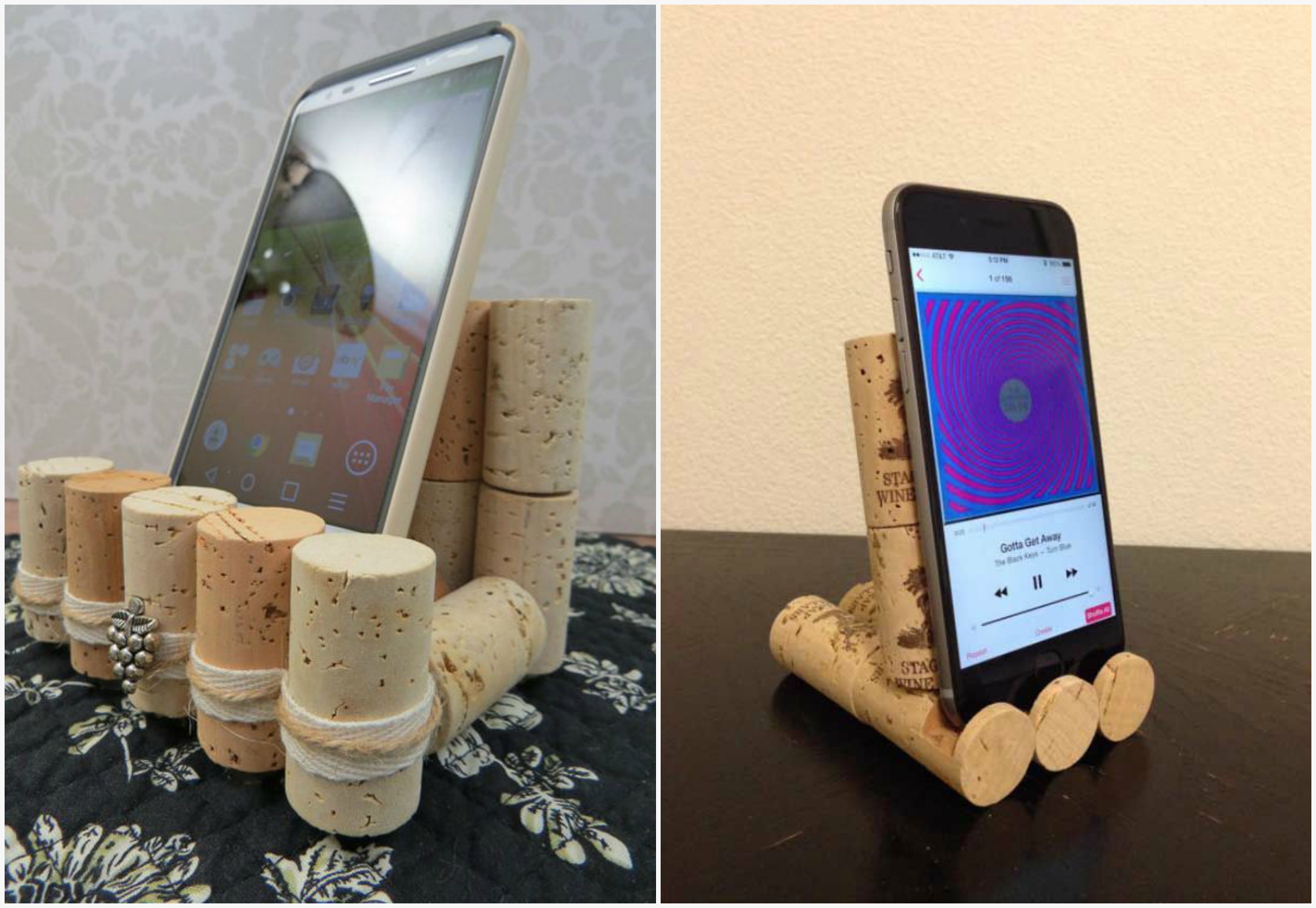 cork phone stand