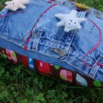 jeans pillow with bears