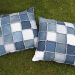 jeans pillow from squares