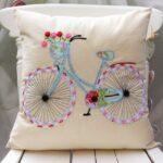 foam pillow with bicycle