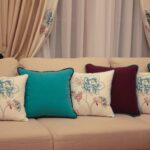 n turquoise foam pillow