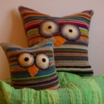 owl pillow square