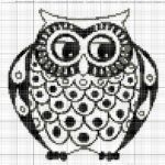 jacquard owl pattern