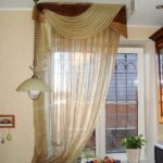 curtain with ties tulle