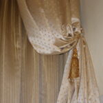 beautiful curtain with ties