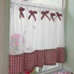 curtain with ties in the kitchen