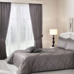 bedspread and curtains photo decor