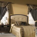 bedspread and curtains photo decoration