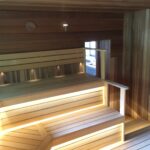 sauna shelves design