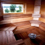 sauna shelves design ideas