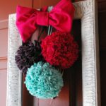 cloth napkin pom poms