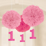 napkin pom poms with units