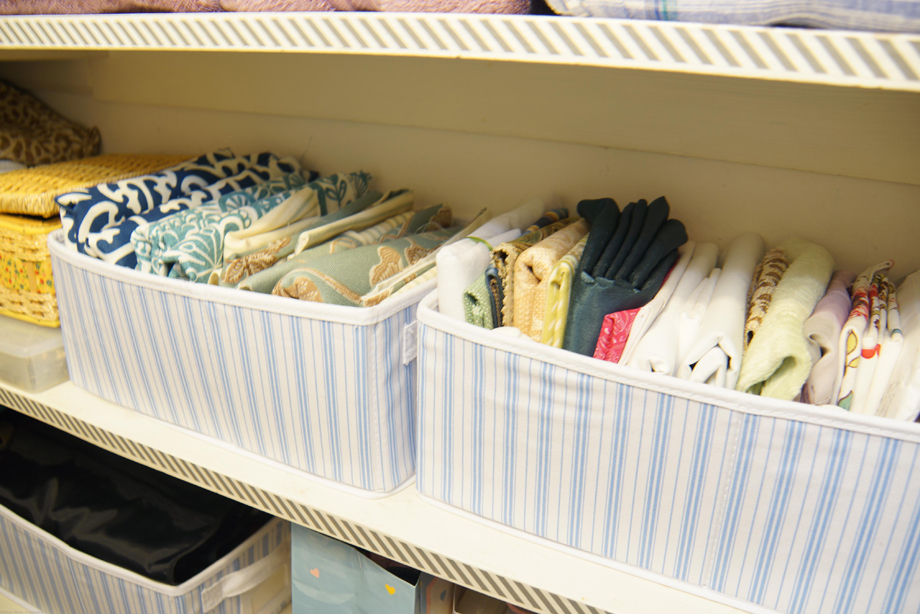 bed linen in dresser photo