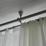 ceiling curtain rods photo design