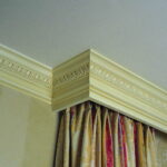 ceiling cornice for curtains photo decoration