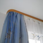 ceiling curtain rod ideas