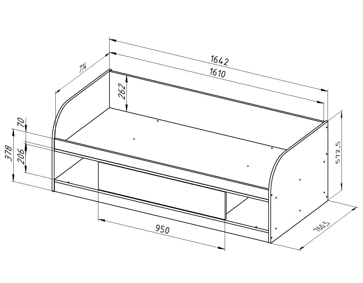 example of a drawing of a baby bed