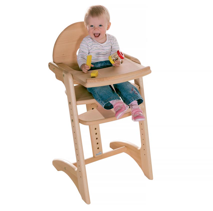 checking the highchair