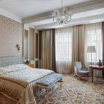 carpet in the bedroom with patterns