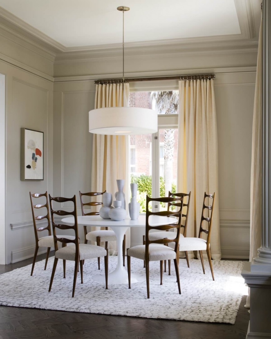 carpet in the dining area