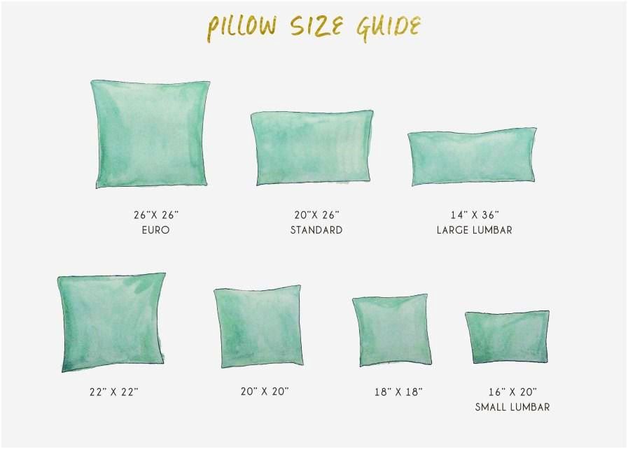 pillow sizes photo ideas