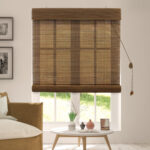 bamboo curtains brown