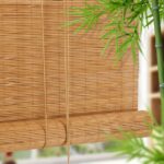 bamboo curtains with branch