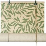 bamboo curtains with leaves