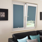 roller blinds blue