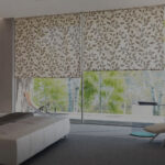 roller blinds in the room