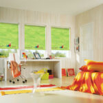 roller blinds green light